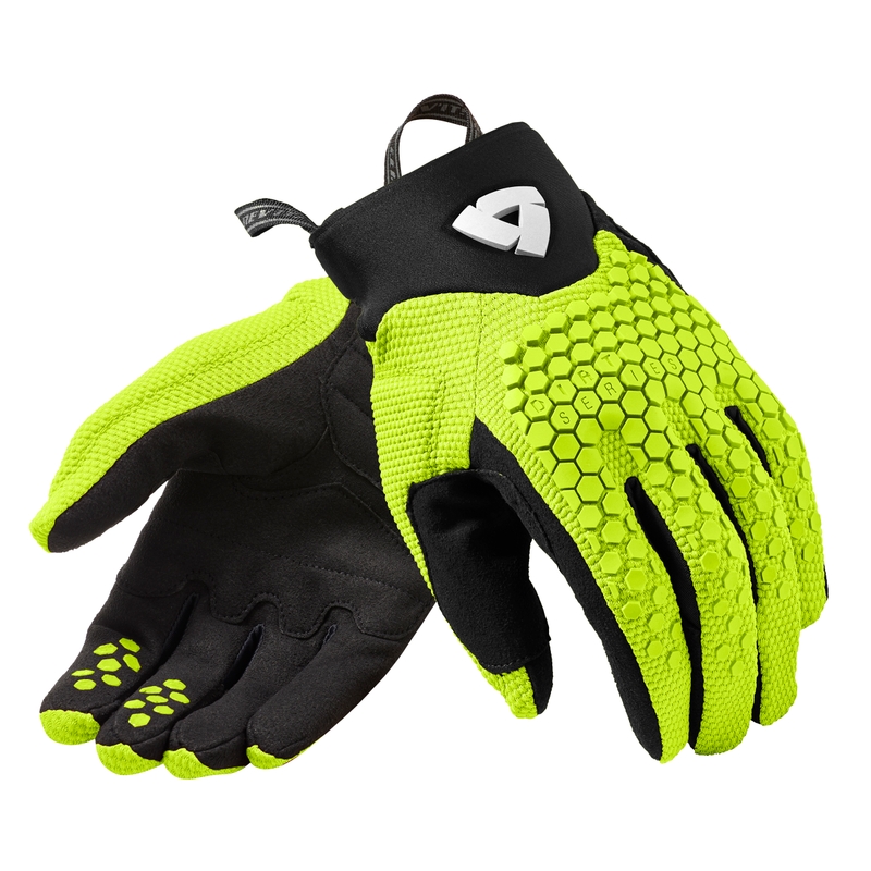 Guantes de moto Revit Massif amarillo fluo
