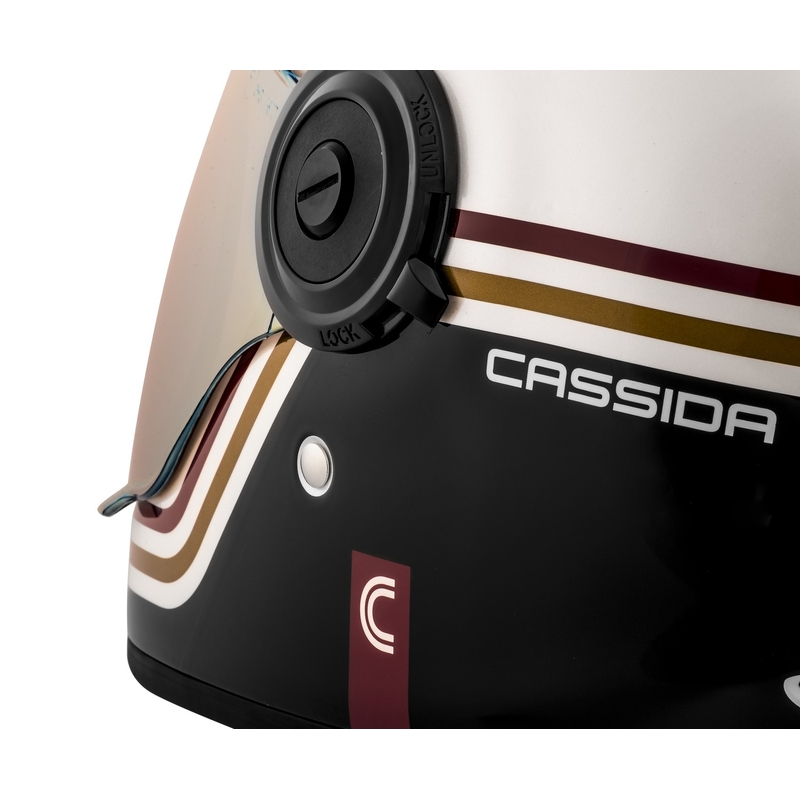 Casco Integral de Moto Cassida Fibre Super Hooligan Negro-Verde liquidación