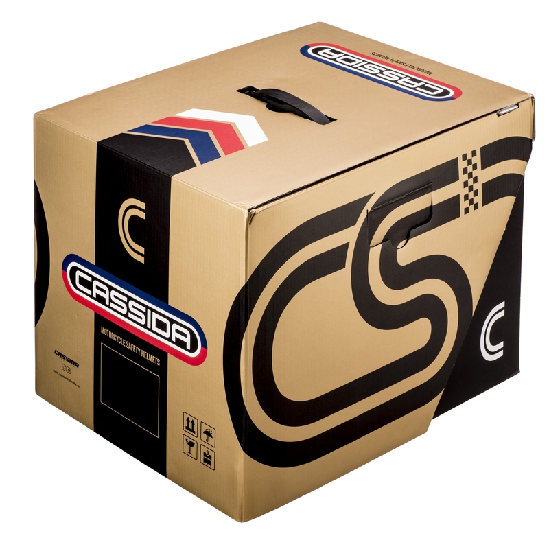 Casco integral de moto Cassida Fibre Super Hooligan negro y cobre liquidación