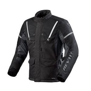 Chaqueta de moto Revit Horizon 3 H2O blanca y negra