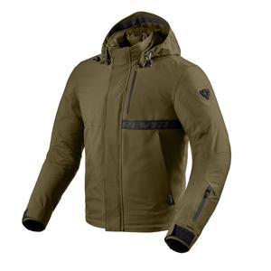 Chaqueta de moto Revit Montana H2O verde oscuro