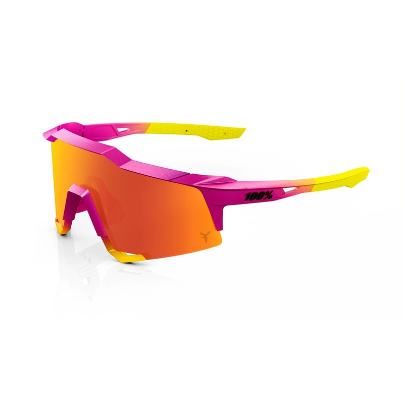Gafas de sol 100% SPEEDCRAFT Fernando Tatis JR rosa-amarillo (cristal rojo HIPER)