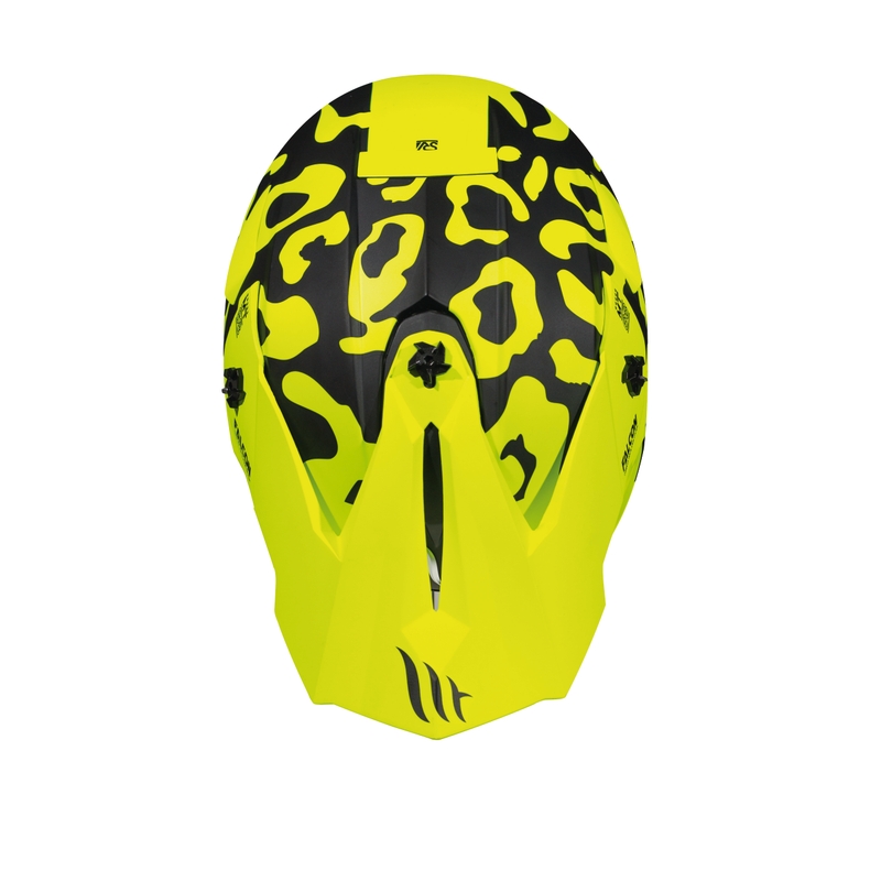 Motokrosová přilba MT Falcon Karson fluo žlutá matná