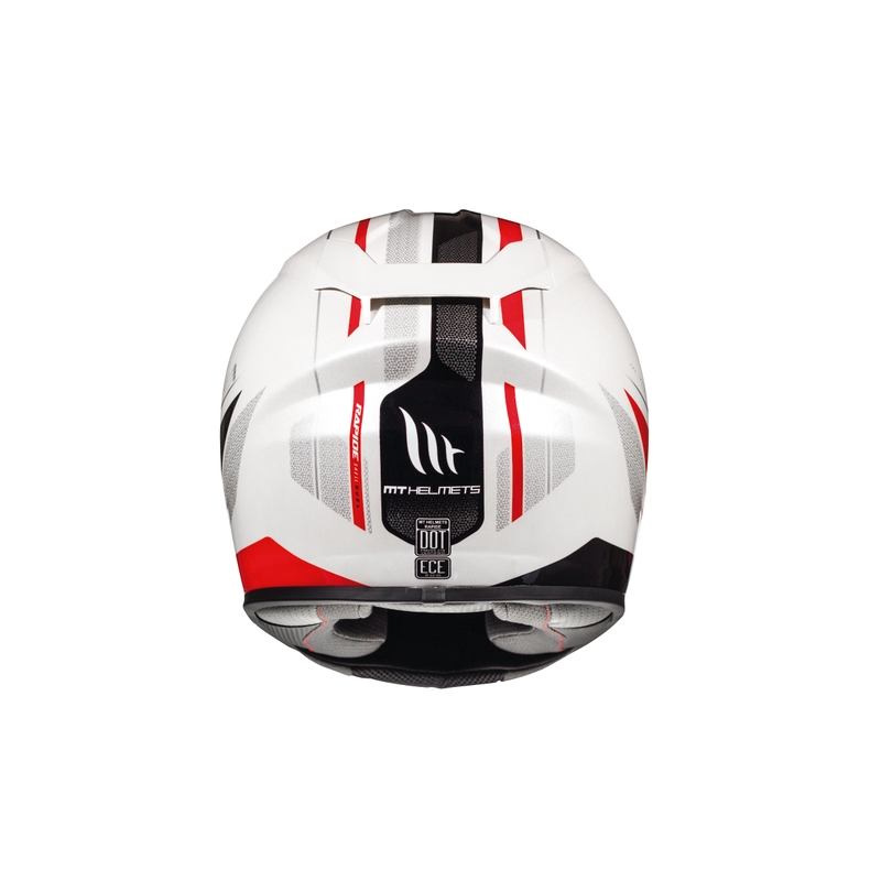 Dětská integrální přilba MT Rapide Duel bílo-černo-červená