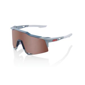 Gafas de sol 100% SPEEDCRAFT Soft Tact Gris Piedra (cristal plateado HIPER)
