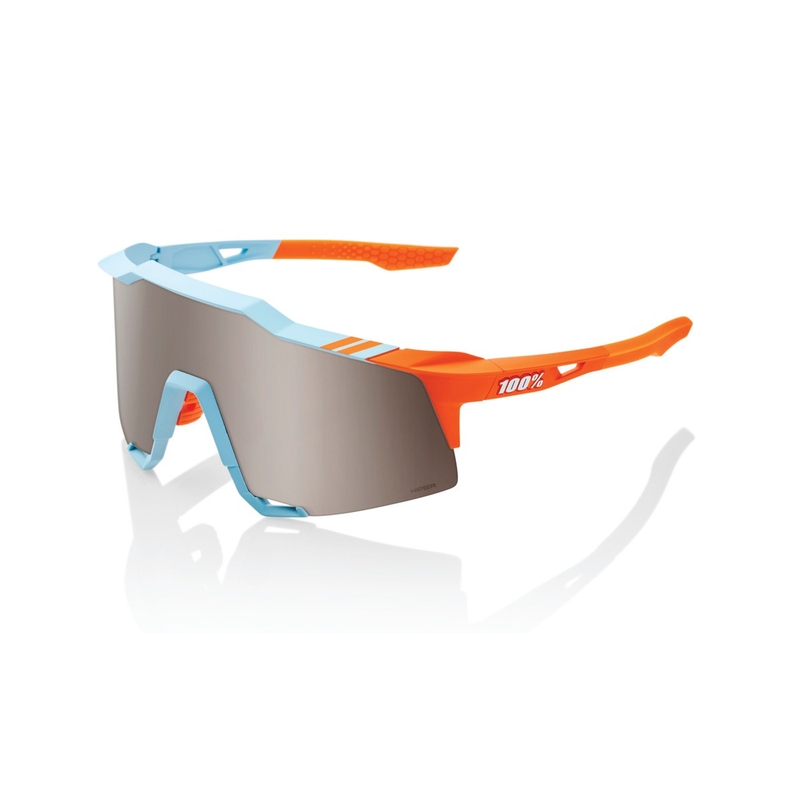 Gafas de sol 100% SPEEDCRAFT Soft Tact Two Tone azul-naranja (cristal plateado HIPER)