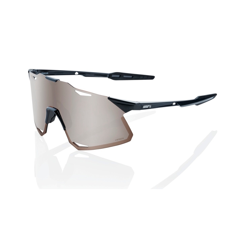 Gafas de sol 100% HYPERCRAFT Negro brillante negro-marrón (cristal plateado HIPER)