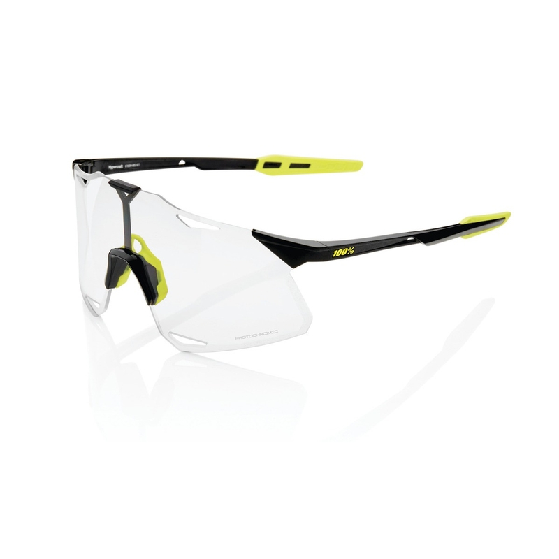 Gafas de sol 100% HYPERCRAFT Gloss Black negro-amarillo (cristal fotocromático)