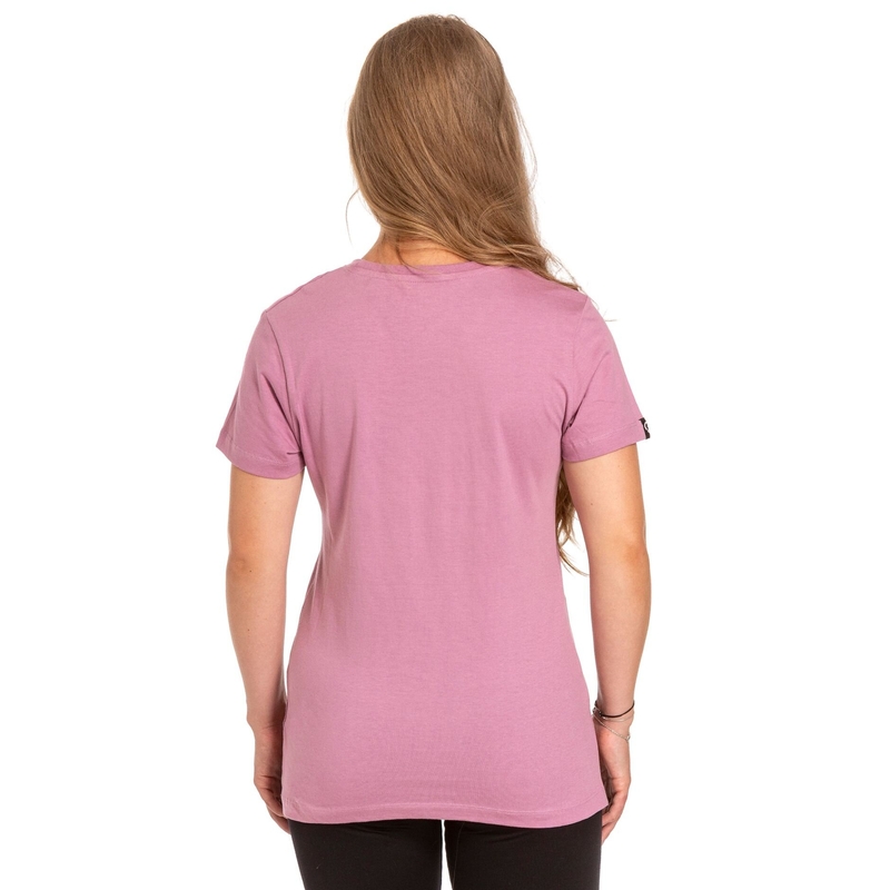 Camiseta mujer Meatfly Ladies MF Logo rosa liquidación