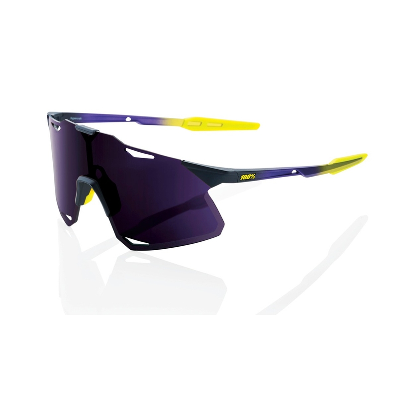 Gafas de sol 100% HYPERCRAFT Metallic Digital Brights violeta-amarillo (cristal violeta)