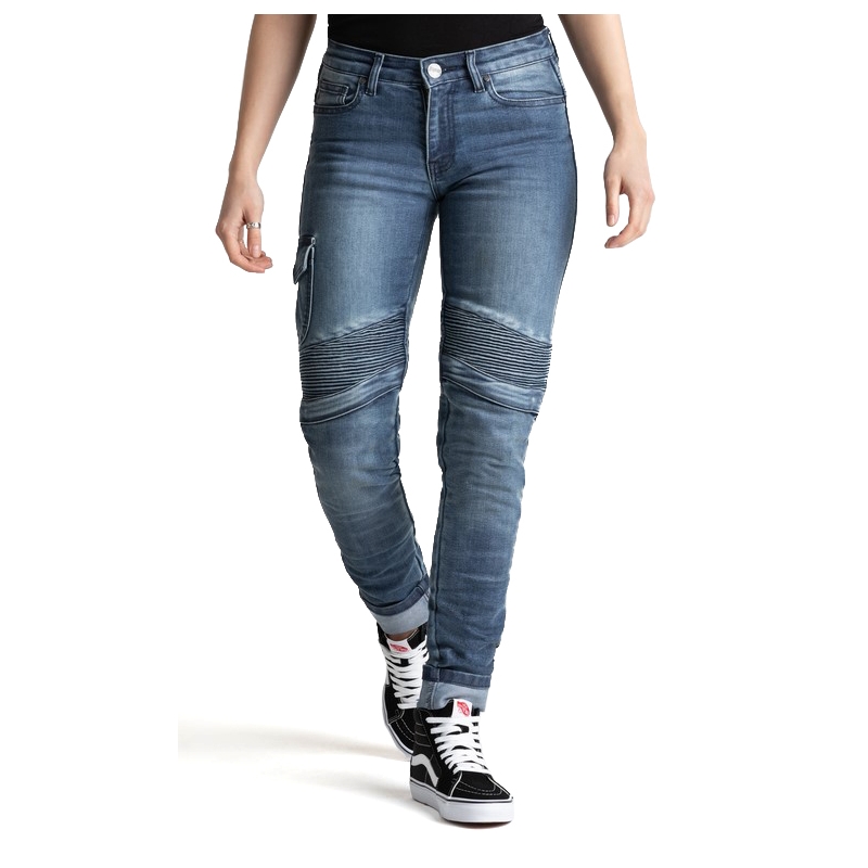 Vaqueros de moto azul BROGER Ohio para mujer liquidación