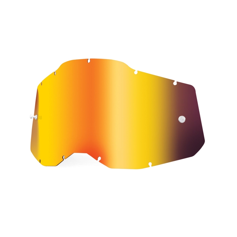 Plexi 100% Racecraft 2/Accuri 2/Strata 2 rojo espejado (Antivaho)