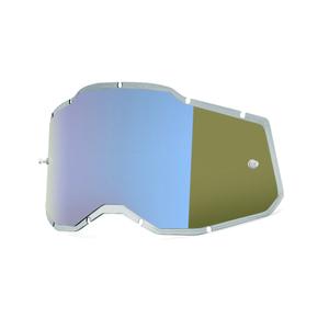 Plexi 100% Inyectado Racecraft 2/Accuri 2/Strata 2 azul espejado (Antivaho)