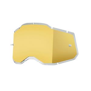 Plexi 100% inyectado Racecraft 2/Accuri 2/Strata 2 espejo dorado (Antivaho)