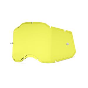Plexi 100% Inyectado Racecraft 2/Accuri 2/Strata 2 amarillo (Antivaho)