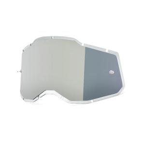 Espejo plateado Plexi 100% Inyectado Racecraft 2/Accuri 2/Strata 2 (Antivaho)