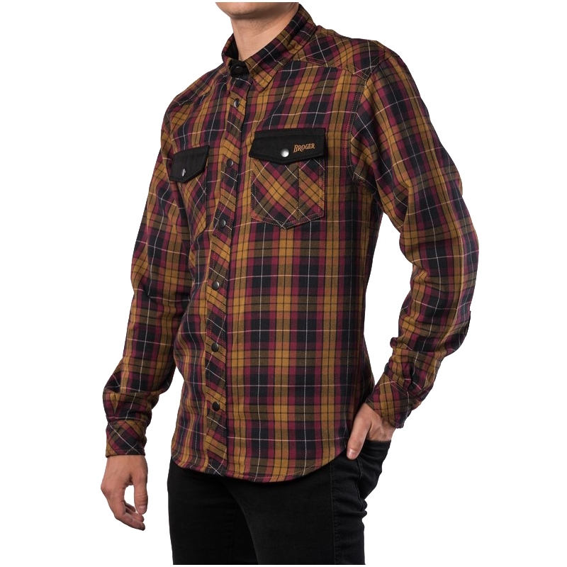 BROGER Camisa de moto Alaska caramelo liquidación
