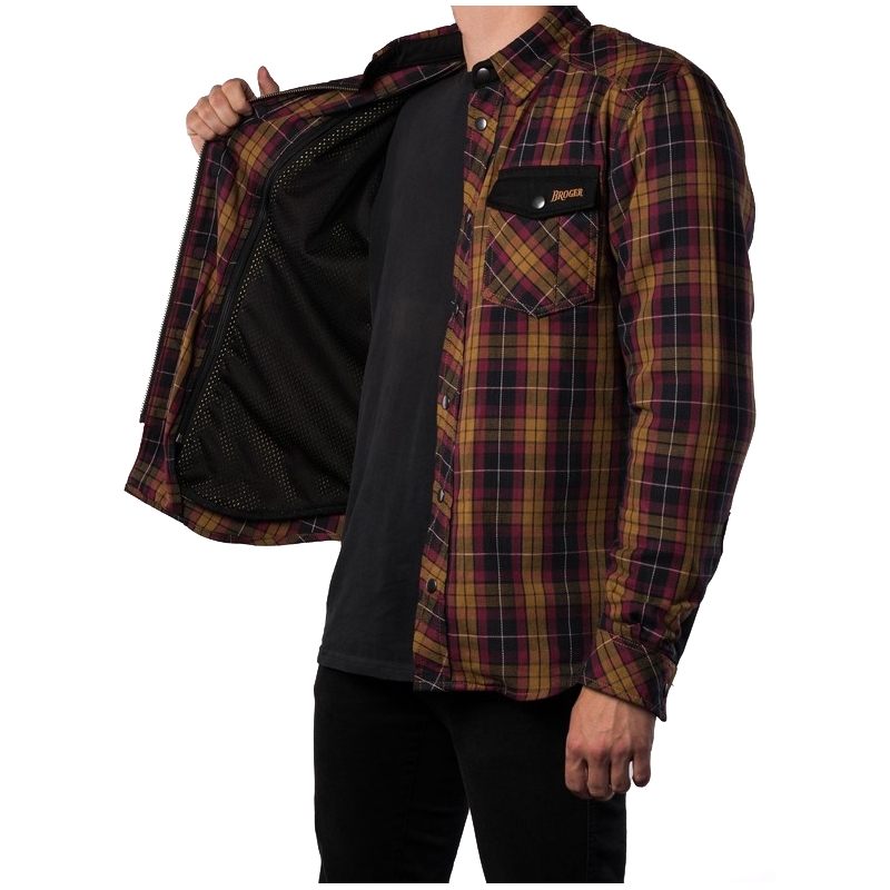 BROGER Camisa de moto Alaska caramelo liquidación