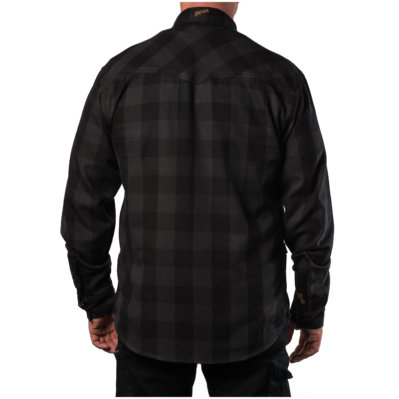 Camiseta moto BROGER Alaska negro-gris liquidación