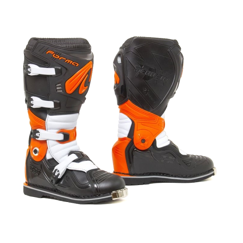 Botas de moto Forma Terrain Evolution TX Negro-Naranja-Blanco