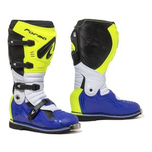 Botas de moto Forma Terrain Evolution TX amarillo fluo-blanco-azul