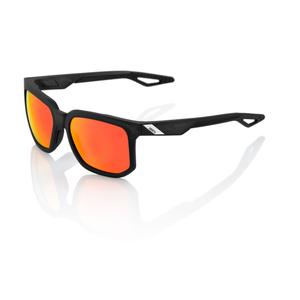 Gafas de sol 100% CENTRIC Matte Crystal Black negro (lentes rojas)