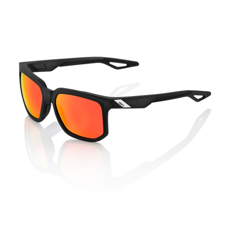 Gafas de sol 100% CENTRIC Matte Crystal Black negro (lentes rojas)