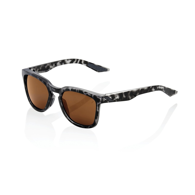 Gafas de sol 100% HUDSON Matte Black Havana negro-gris (lentes bronce)