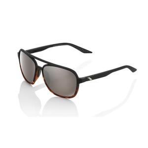 Gafas de sol 100% KASIA Soft Tact Negro/Habana negro/marrón (cristal plateado HIPER)