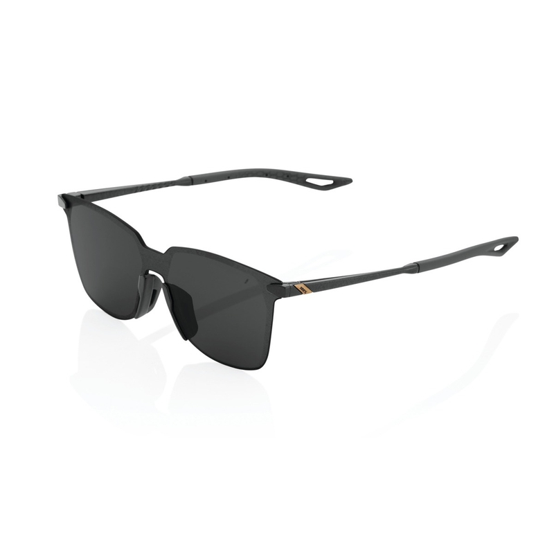 Gafas de sol 100% LEGERE SQUARE Negro pulido (cristales ahumados)