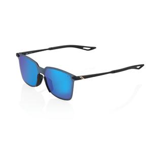 Gafas de sol 100% LEGERE SQUARE Soft Tact Black (cristales cromados azules)