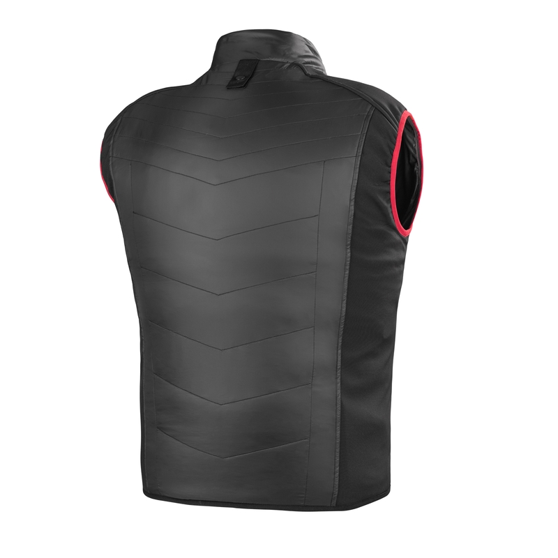 Chaleco Shima Powerheat negro-rojo