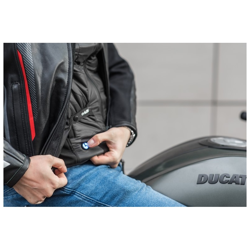 Chaleco Shima Powerheat negro-rojo