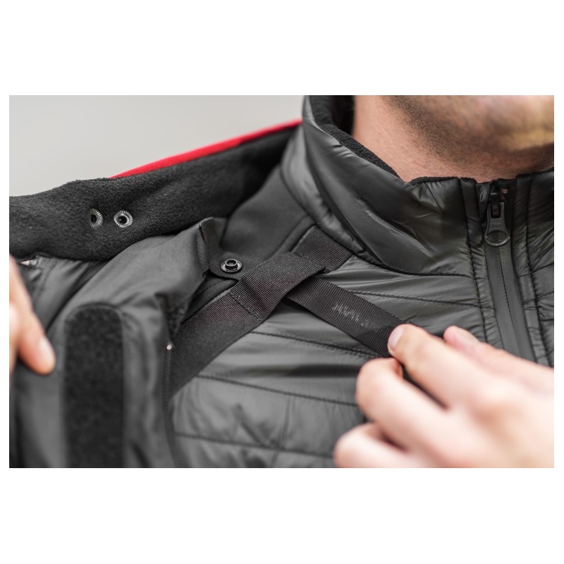 Chaleco Shima Powerheat negro-rojo