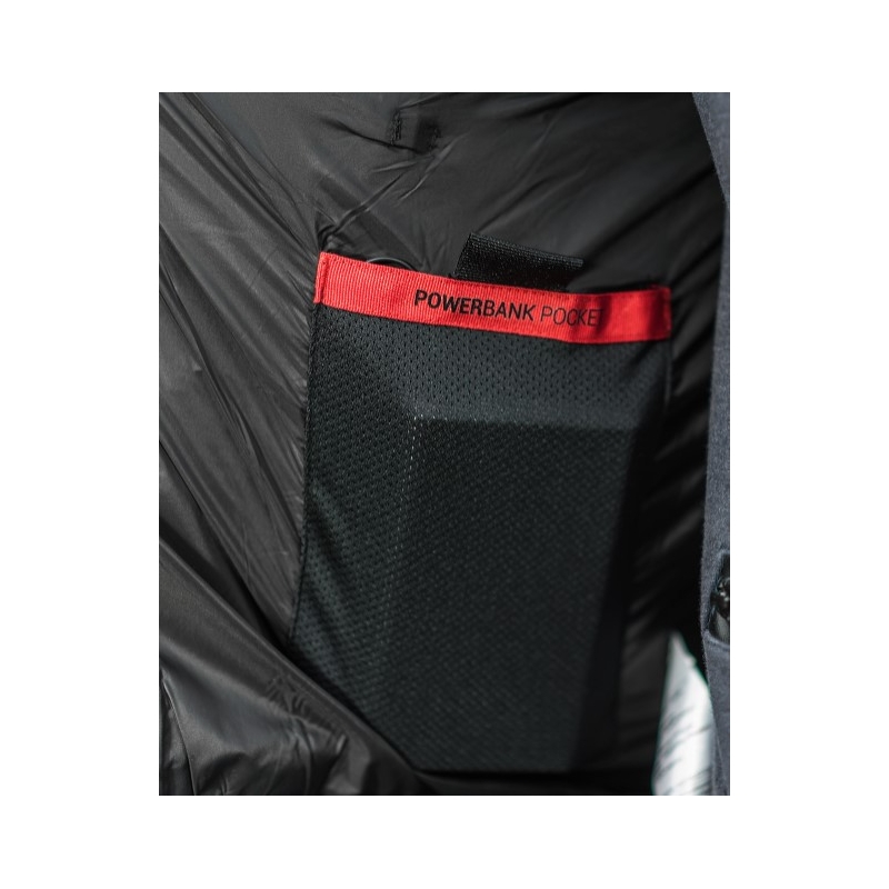 Chaleco Shima Powerheat negro-rojo
