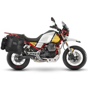 Complete set of SHAD TERRA TR40 adventure saddlebags, including mounting kit SHAD MOTO GUZZI V 85 TT