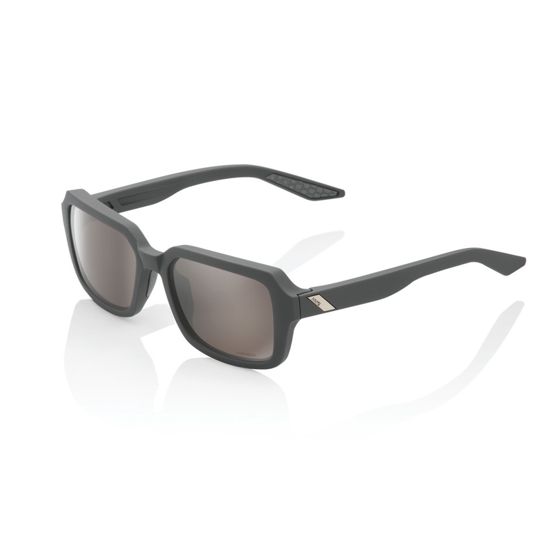 Gafas de sol 100% RIDELEY Soft Tact Cool Grey (cristales plateados HIPER)