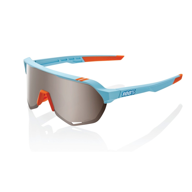 Gafas de sol 100% S2 Soft Tact Two Tone naranja-azul (cristal plateado HIPER)