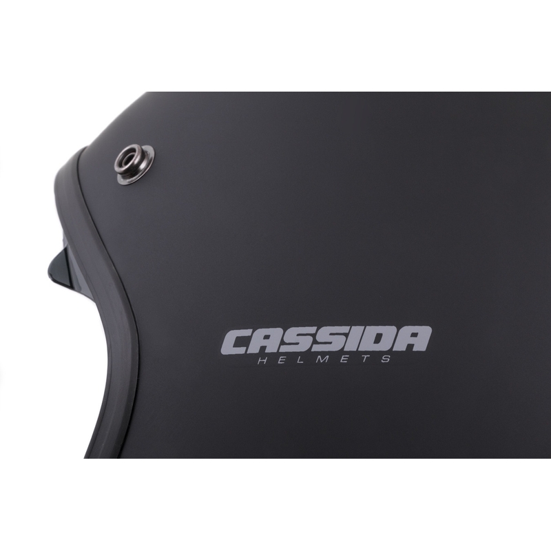 Casco de moto abierto Cassida Oxygen negro mate