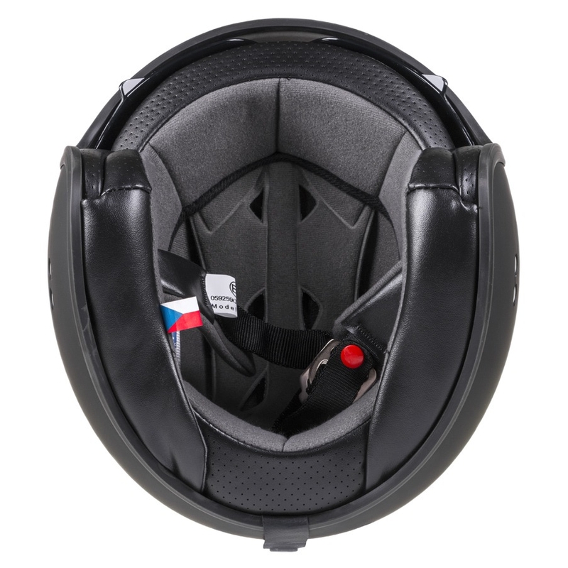 Casco de moto abierto Cassida Oxygen negro mate