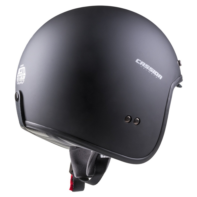 Casco de moto abierto Cassida Oxygen negro mate