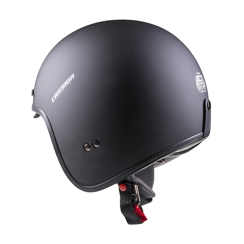 Casco de moto abierto Cassida Oxygen negro mate