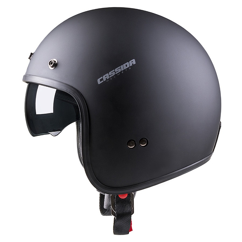 Casco de moto abierto Cassida Oxygen negro mate