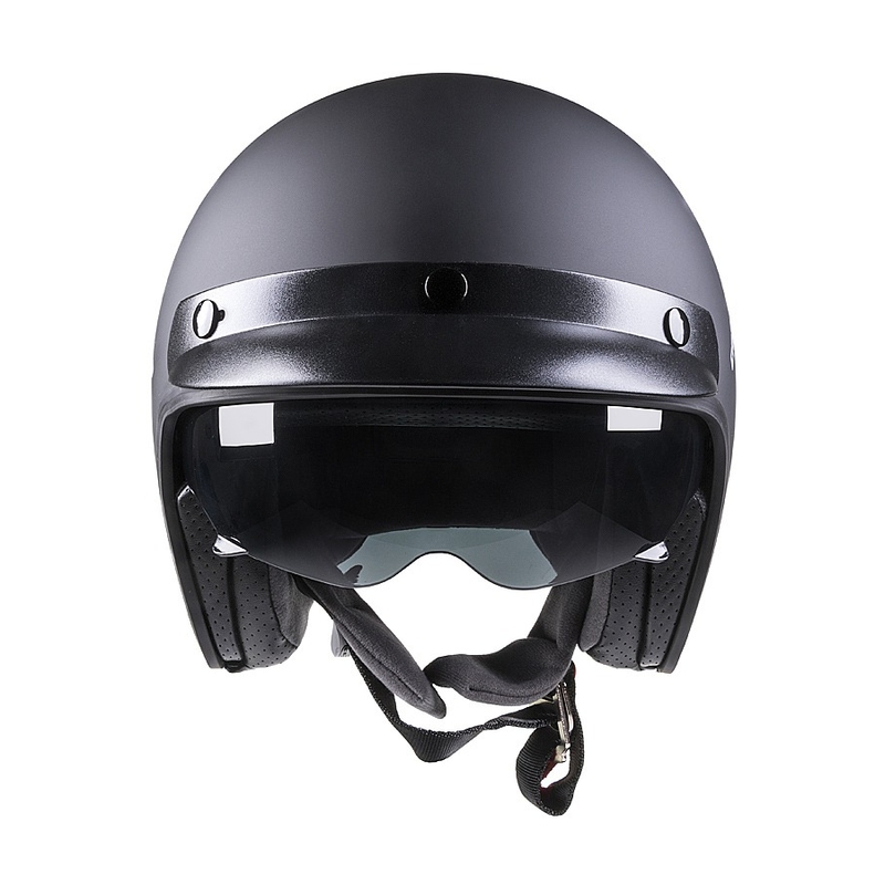 Casco de moto abierto Cassida Oxygen negro mate