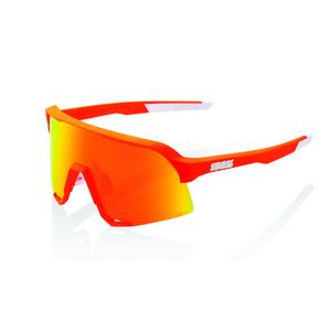 Gafas de sol 100% S3 Soft Tact Neon Orange (lentes rojas HIPER)