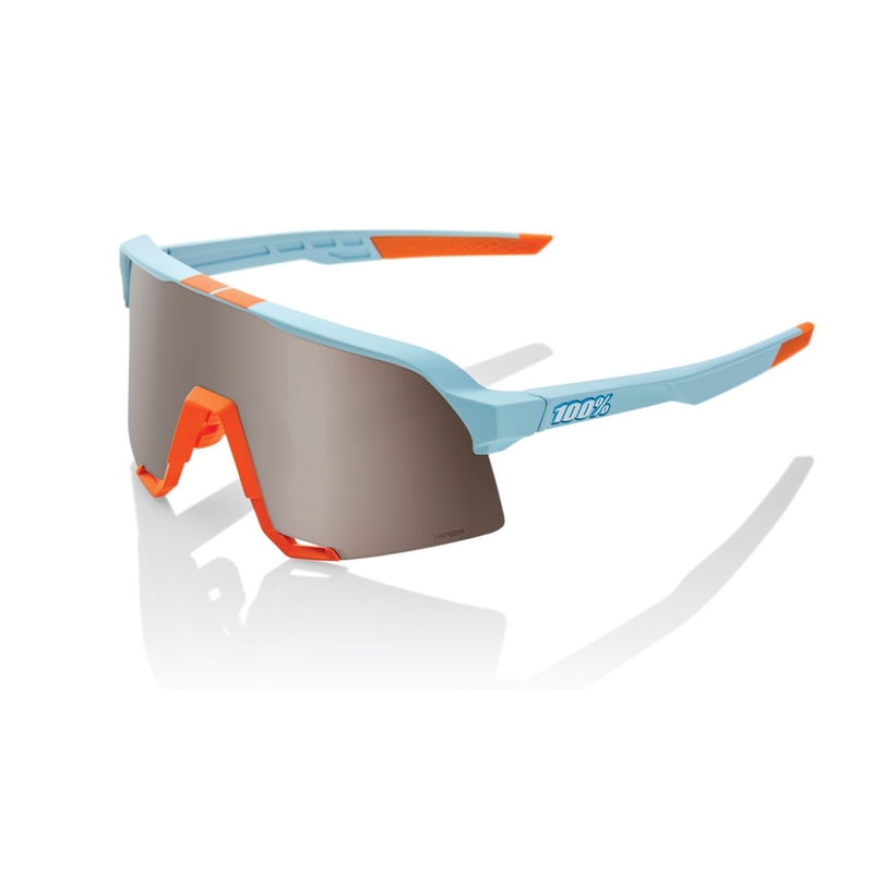 Gafas de sol 100% S3 Soft Tact Two Tone naranja-azul (cristal plateado)