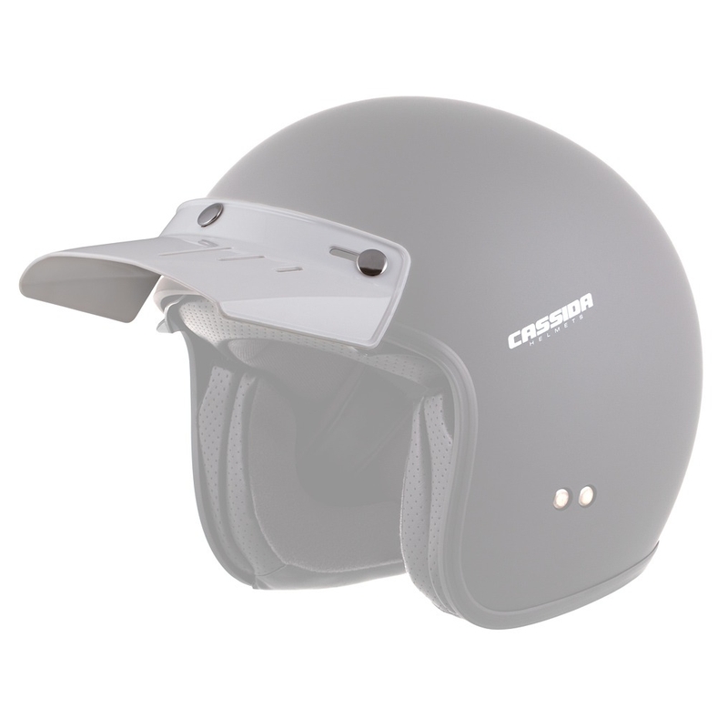 Visera plana para cascos Cassida Oxygen blanco