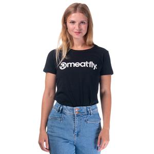 Camiseta mujer Meatfly Ladies MF Logo negro liquidación