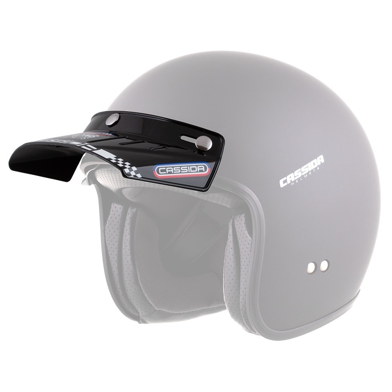 Visera plana para cascos Cassida Oxygen Racing Spirit negro