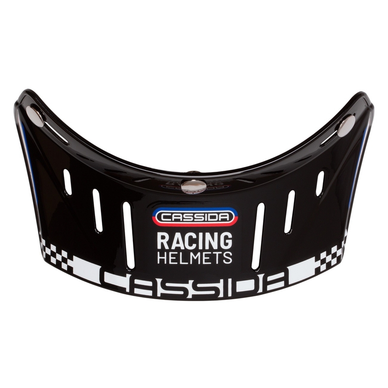 Visera plana para cascos Cassida Oxygen Racing Spirit negro